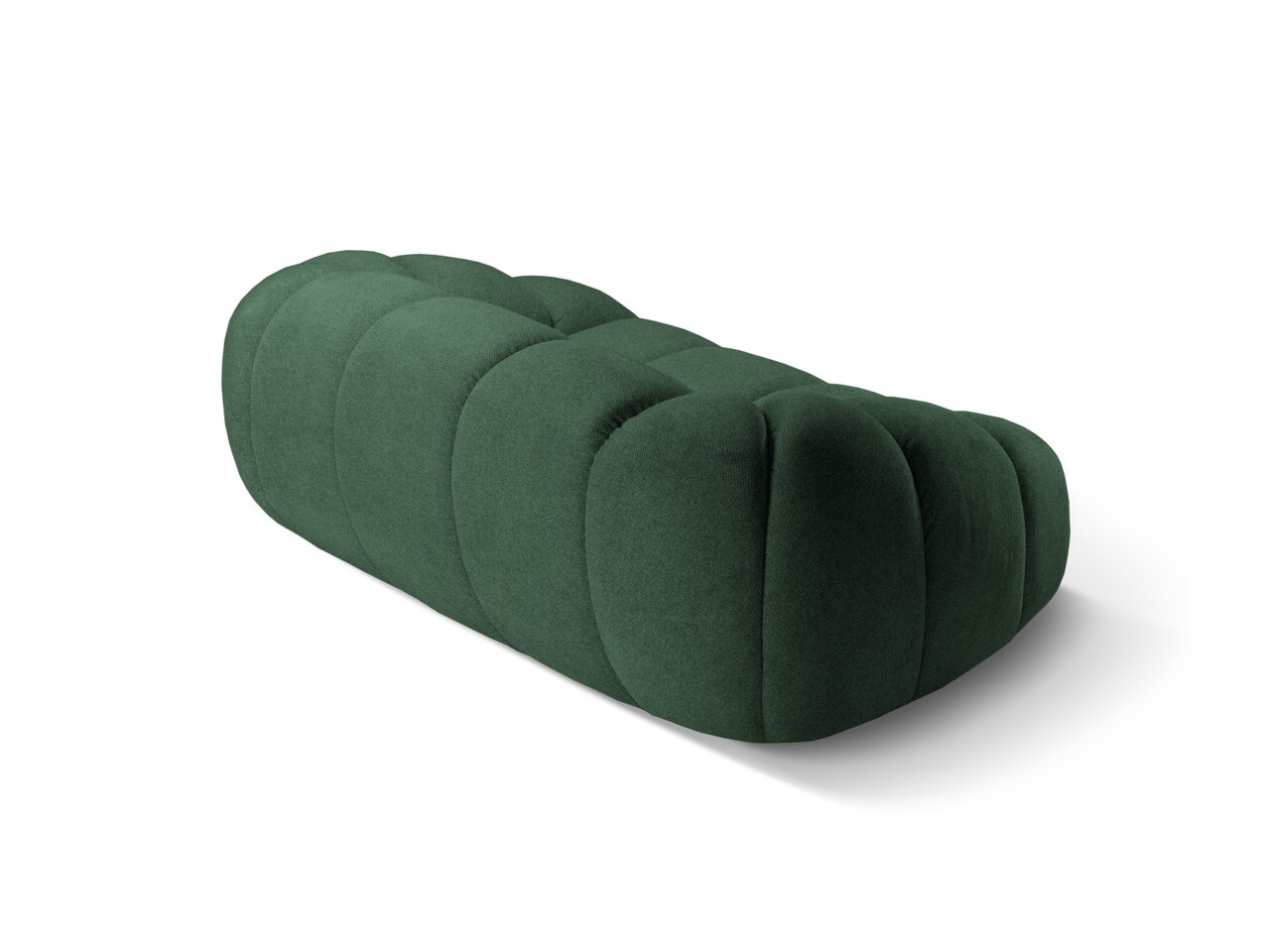 Canapea 2 locuri, Diana-192, Micadoni Home, 214x114x72 cm, catifea structurata, verde - 1 | YEO