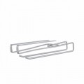 Suport cani pentru dulap All In, Metaltex,  28 x 8 cm, inox/invelis Polytherm, argintiu