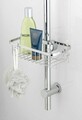 Suport pentru accesorii dus, Wenko, Shower Rod Caddy Floresta, 24 x 14 x 6.2 cm, metal/plastic, gri