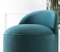 Taburet, Fluffe, 209FLF1108, Catifea, Verde petrol