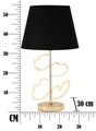 Lampa de masa Glam Harts, Mauro Ferretti, Ø30 x 54.5 cm, 1 x E27, 40W, fier