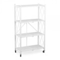 Organizator incaltaminte pliabil Confortime, 70x34x127 cm, metal, alb