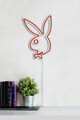 Decoratiune luminoasa LED, Playboy, Benzi flexibile de neon, DC 12 V, Rosu