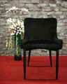 Scaun Colin B Velvet, Signal, 51x45x84 cm, catifea/otel, negru