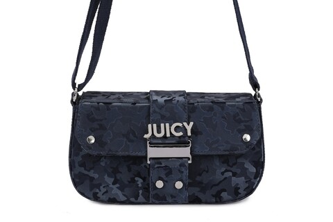 Geanta Juicy Couture 128, 26x6x15 cm, piele ecologica, albastru inchis