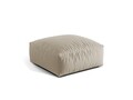 Taburet modular, Martina-169, Micadoni Home, 106x106x44 cm, tesatura structurata catifelata, bej deschis