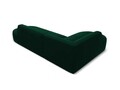 Coltar stanga 4 locuri, Ruby, Micadoni Home, BL, forma rotunjita, fara cotiera, 273x180x69 cm, catifea, verde bottle