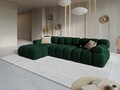 Coltar modular stanga 4 locuri, Bellis, Micadoni Home, BL, 285x157x63 cm, catifea, verde bottle