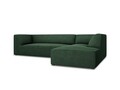 Coltar dreapta 4 locuri, Ruby, Micadoni Home, BL, 273x180x69 cm, poliester, verde