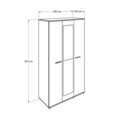 Dulap pentru haine, Adore, GRD-730-SS-3, 120x212x52 cm, PAL, Sonomo