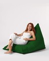 Fotoliu puf, Bean Bag Ferndale, Pyramid Bed, 145 cm, poliester impermeabil, verde