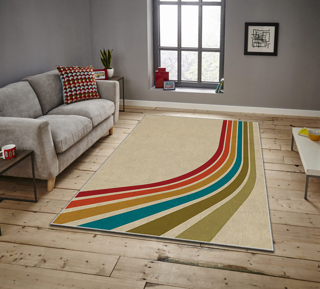 Covor, ASR CRPT-3 , 80x140 cm, Poliester, Multicolor