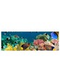 Tablou decorativ cu lumina LED, 3090DACT-13, Canvas, 30 x 90 cm, Multicolor