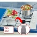 Set 2 protectii universale pentru aragaz Bon Appetit, Wenko, sticla termorezistenta/ termoplastic/plastic, alb/negru