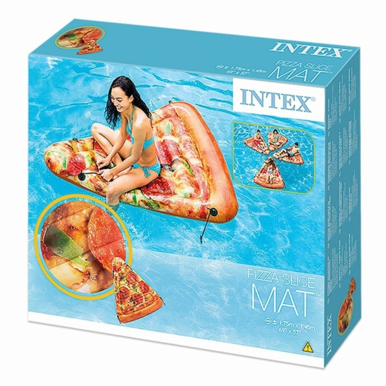 Saltea gonflabila Pizza, Intex, 175x145 cm, polivinil