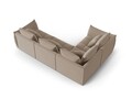 Coltar modular stanga 3 locuri, Bloom-184, Micadoni Home, 316x216x95 cm, catifea, maro deschis