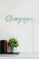 Decoratiune luminoasa LED, Champagne, Benzi flexibile de neon, DC 12 V, Verde