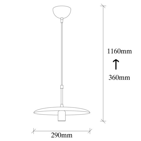 Lustra Torni MR - 859, Opviq, 29 x 116 cm, 1 x E27, 100W, negru/wood