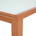 Masa dining extensibila, Mosca, 123/246 x 124 x 75 cm, MDF, cires