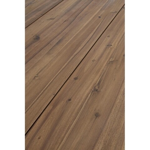 Masa pentru gradina, Oslo, Bizzotto, 160x90x76 cm, lemn de salcam/otel, gri carbune/natural