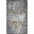 Covor rezistent CM 07 - Grey, Gold , 80x150 cm, gri/auriu