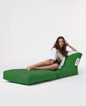 Fotoliu extensibil, Siesta, Ferndale Bean Bag, 55 - 180 cm, poliester impermeabil, verde