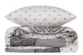 Lenjerie de pat pentru o persoana (FR), Alope - Grey, Cotton Box, Bumbac Ranforce