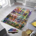 Covor, EXFAB287, 80x200 cm, Poliester, Multicolor