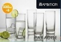 Set 6 pahare long drink Paradise, Ambition, 330 ml, sticla