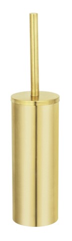 Perie pentru toaleta cu suport Orea Gold, Wenko, 9x12.5x39.5 cm, inox, auriu