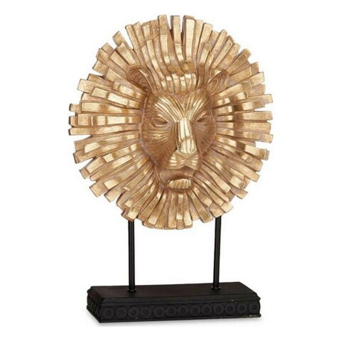 Decoratiune Lion, Gift Decor, 28 x 11.5 x 38.5 cm, polirasina, auriu