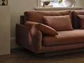 Coltar dreapta 3 locuri, Torino-211, Micadoni Home, 220x170x83 cm, tesatura structurata chenille, gri deschis