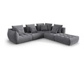 Coltar modular dreapta 4 locuri, Bloom-86, Micadoni Home, 316x310x95 cm, tesatura structurata, gri