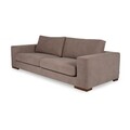 Canapea fixa Nplus, Ndesign, 3 locuri, 240x100x82 cm, lemn, crem