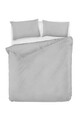 Lenjerie de pat dubla 3 piese, Fresh Color - Light Grey, EnLora Home, Bumbac Ranforce