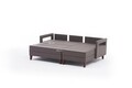 Coltar extensibil pe dreapta Comfort, Balcab Home, 205x80x80 cm, lemn, maro