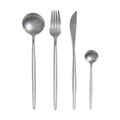 Set tacamuri 16 piese Noia, Homla, 4 persoane, inox, argintiu