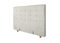 Pat matrimonial, Stockholm, Dots E, 160x200 cm, saltea tip Pocket, topper memory, Bej