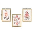 Set 3 tablouri decorative, SET_106, Lulu, 34x44 cm, plastic