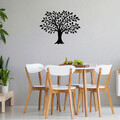 Decoratiune de perete, Tree, Metal, Dimensiune: 70 x 57 cm, Negru