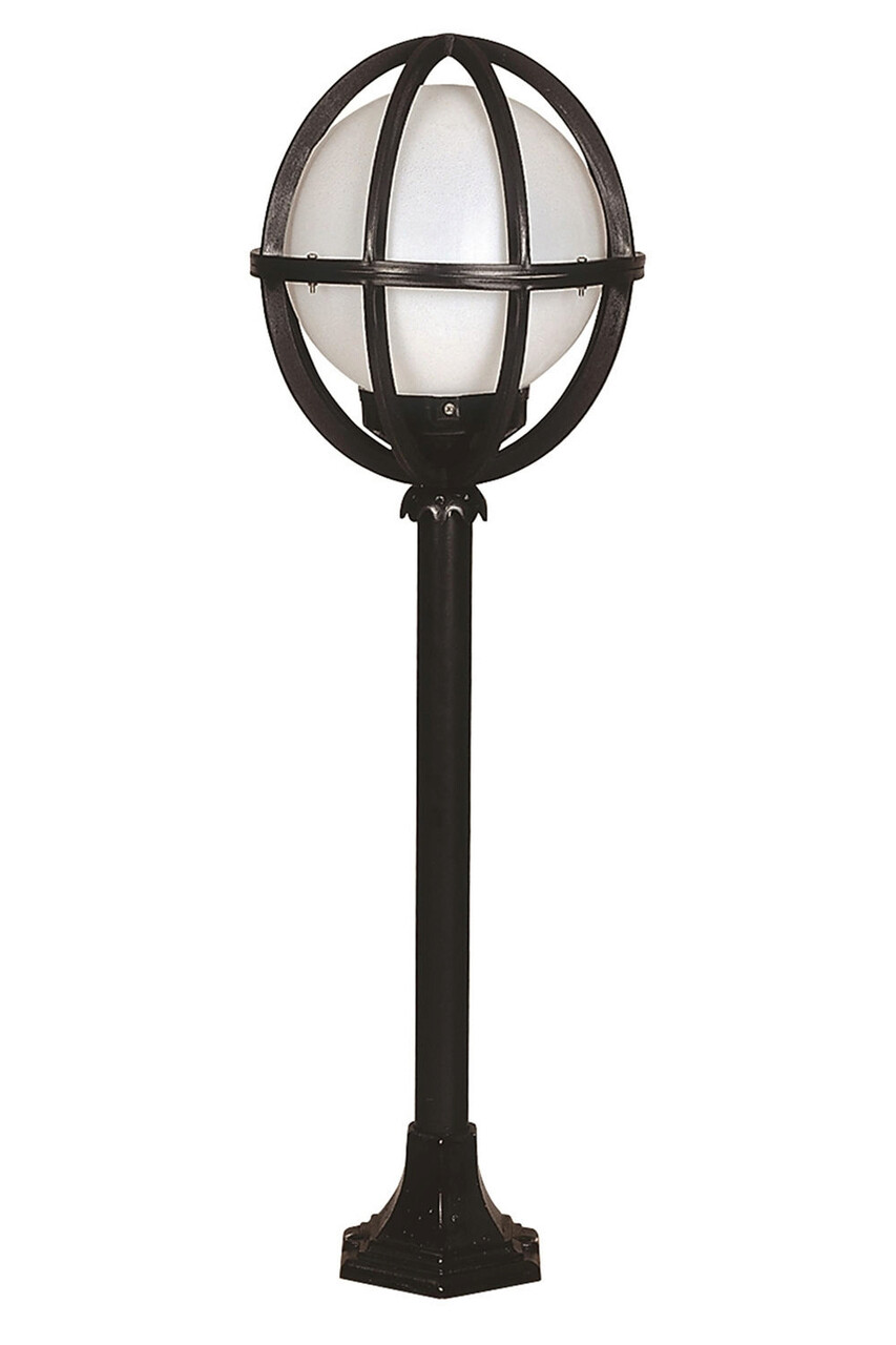 Lampadar de exterior, Avonni, 685AVN1132, Plastic ABS, Alb/Negru