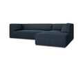 Coltar dreapta 4 locuri, Ruby, Micadoni Home, BL, 273x180x69 cm, poliester, albastru navy