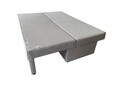 Canapea extensibila Odessa 185x85x80 cm, cu lada de depozitare, Grey Flower