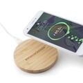 Incarcator wireless din bambus pentru telefon InnovaGoods, Ø9.2 cm