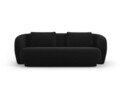 Canapea 2 locuri, Camden, Cosmopolitan Design, 169x102x72 cm, catifea, negru