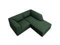 Coltar dreapta 3 locuri, Ruby, Micadoni Home, BL, 186x180x69 cm, poliester, verde