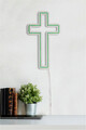 Decoratiune luminoasa LED, Cross Sign, Benzi flexibile de neon, DC 12 V, Verde