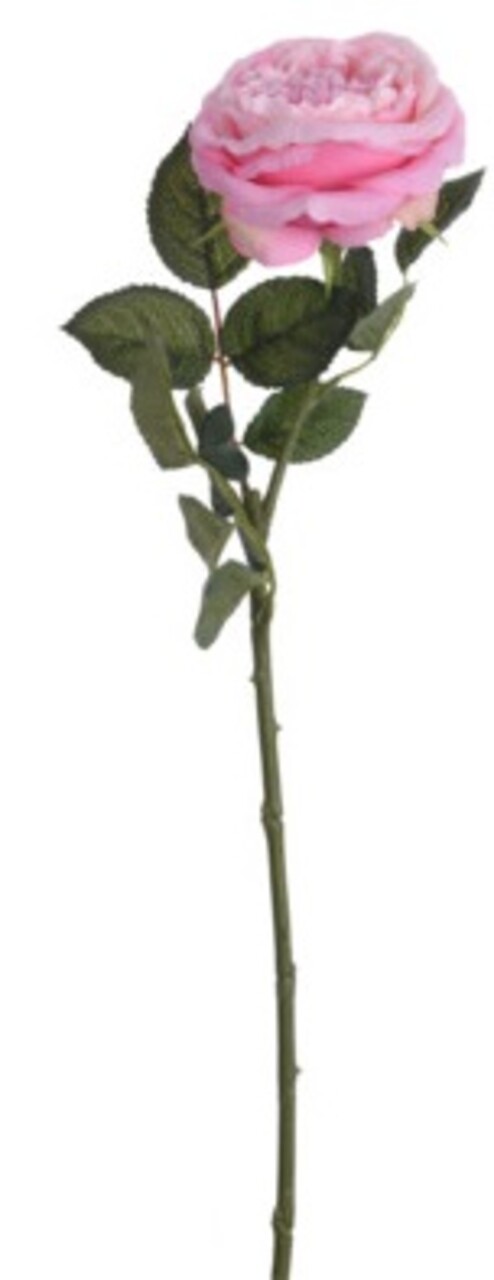 Floare artificiala Rose, 12x12x63 cm, poliester, roz
