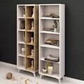 Corp biblioteca, Mod Design, Potenza, 50x162x25 cm, Stejar / Alb