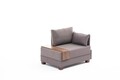 Fotoliu Fly Armchair Right, Balcab Home, 100x80x75 cm, lemn, maro